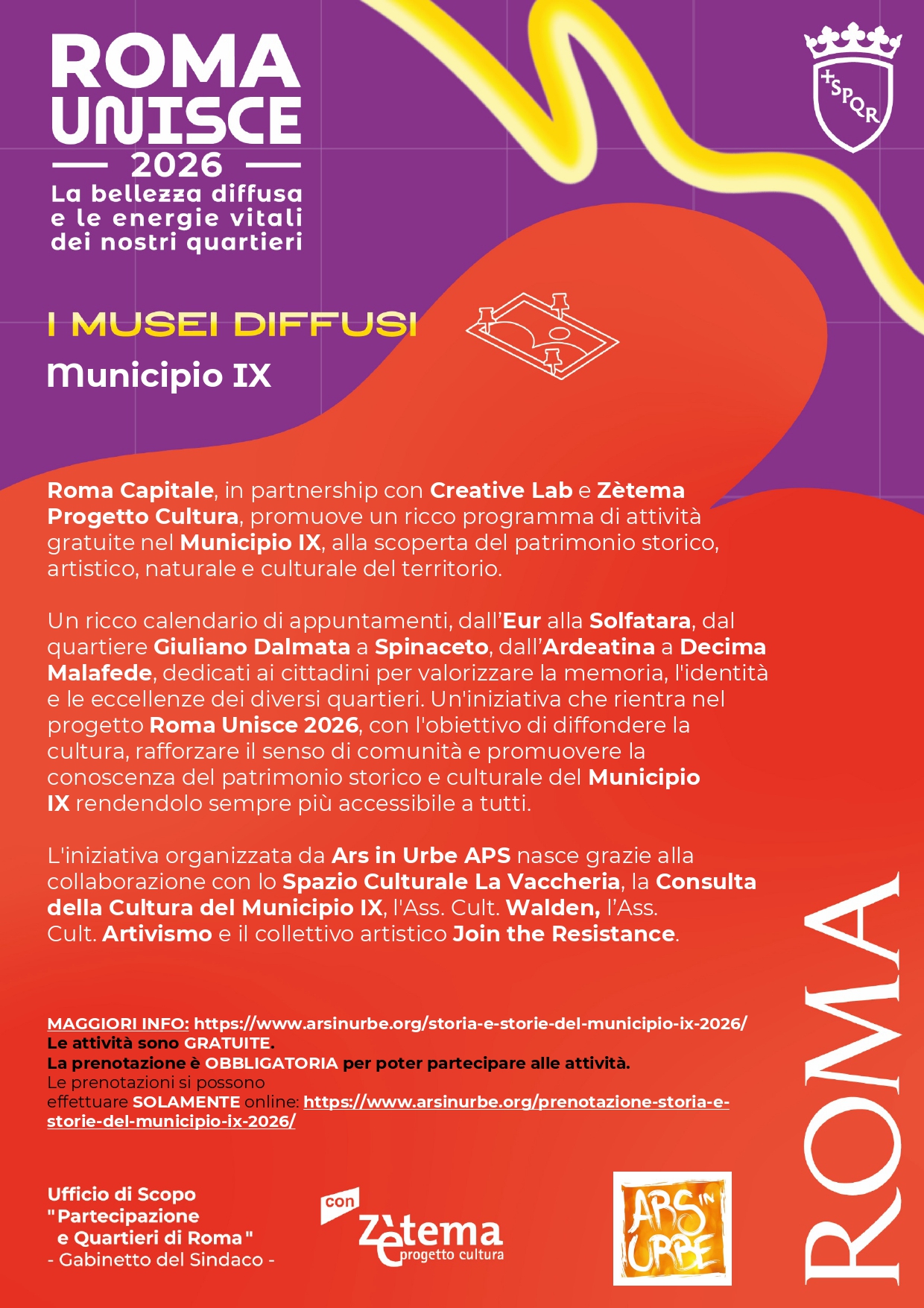 Locandina di Storia e storie del Municipio IX